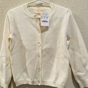 Crewcuts “Casey” Cream Button-Up Cardigan – Size 4–5